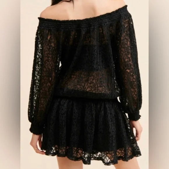 Free People Carina Meadow Lace Mini Dress NWOT - Picture 2 of 5